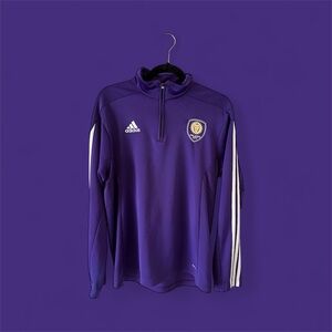 Adidas Orlando City Purple Quarter-Zip Pullover